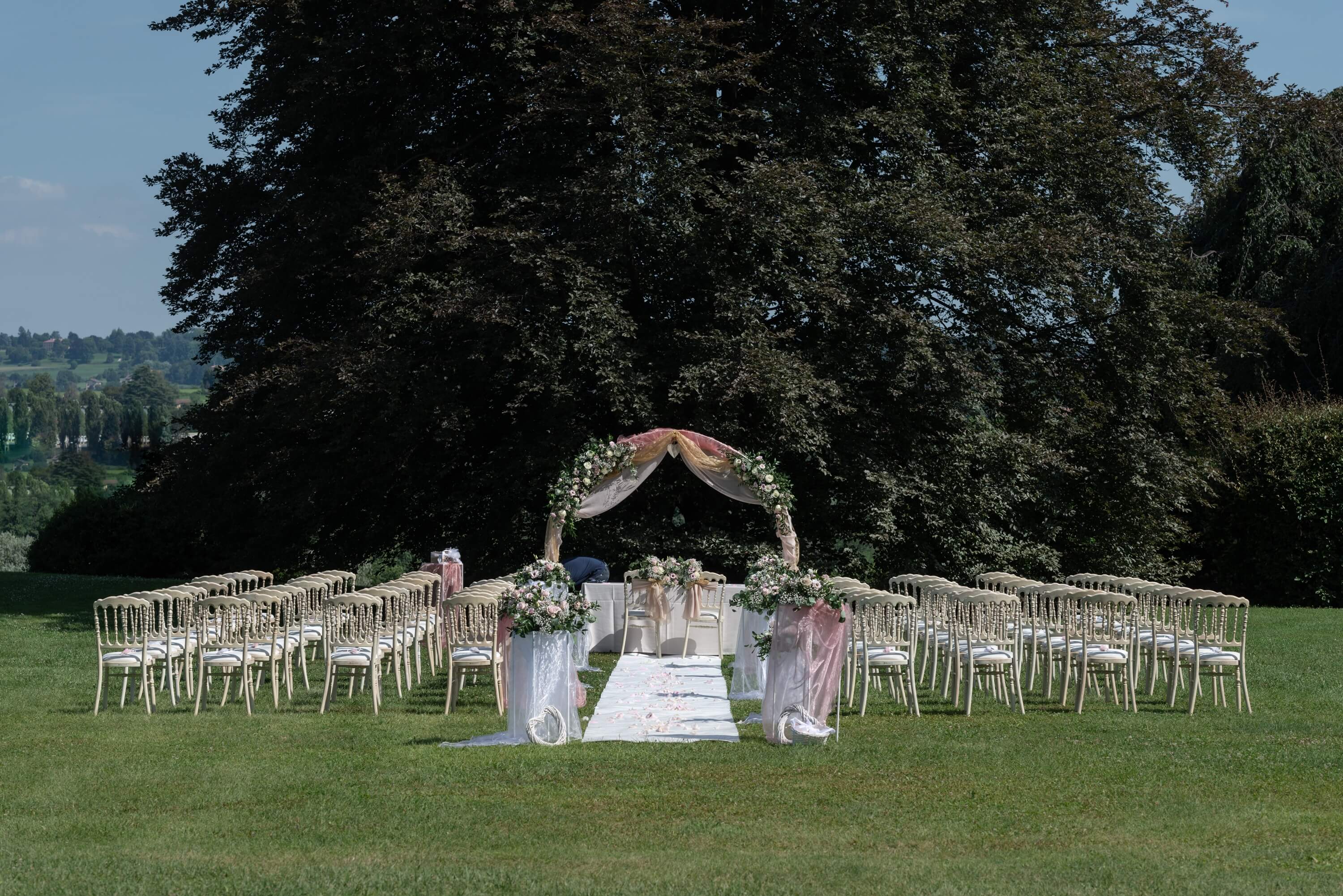 Allestimento location per matrimonio