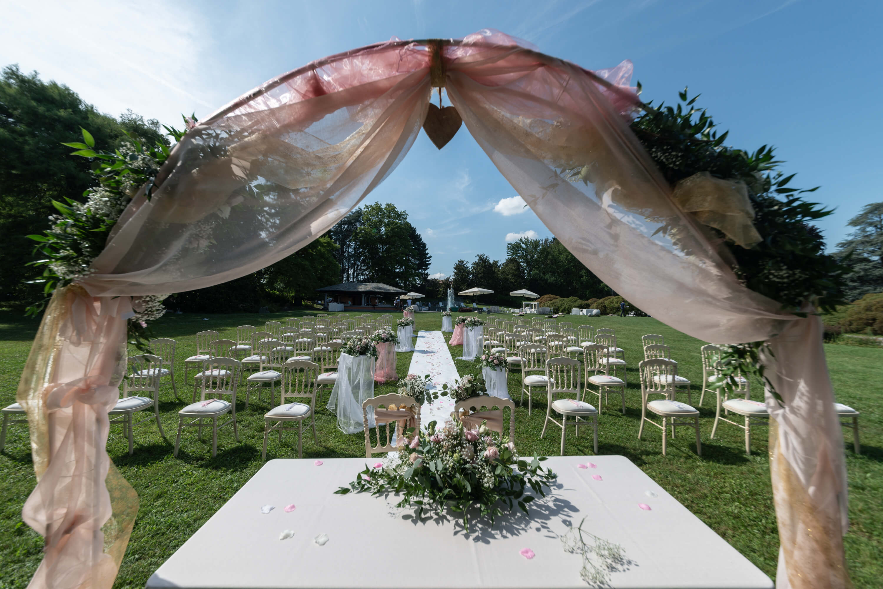 Allestimento location per matrimonio