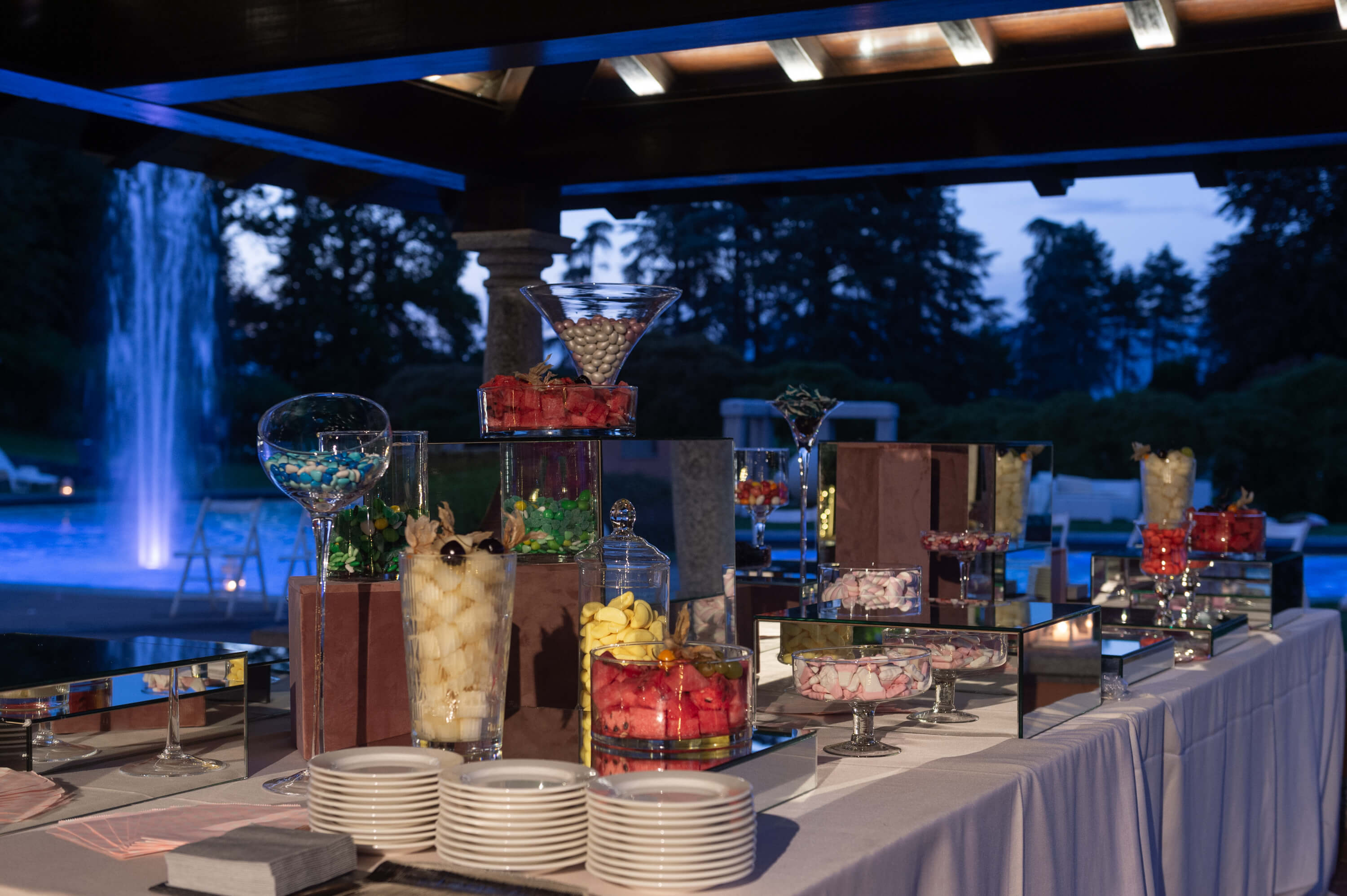 Allestimento location per matrimonio